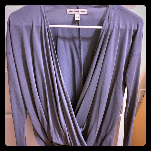 Dusty Blue Abercrombie Blouse - Picture 1 of 1